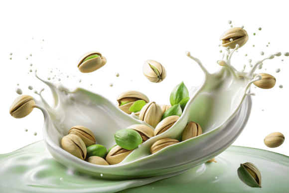 3D Pistachio Milk Splashing Mega Bundle