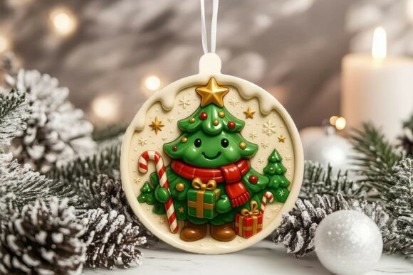 3D Porcelain Christmas Tree Ornament: A Versatile Addition to Your Holiday Decor