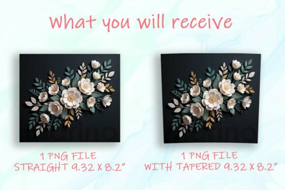 Enhance Your Tumbler with the 3D White Floral Tumbler Wrap