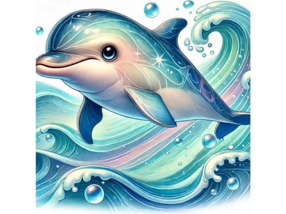 Explore the Versatile 3D Baby Dolphin Design