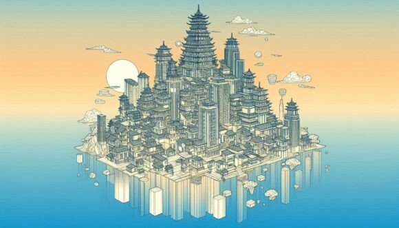 Exploring the Artistic and Commercial Potential of 3D Digital Ukiyo-e Inspired Floating Cit