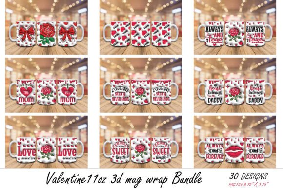 Get Creative with the 3D Valentine's Day Mug Wrap Bundle