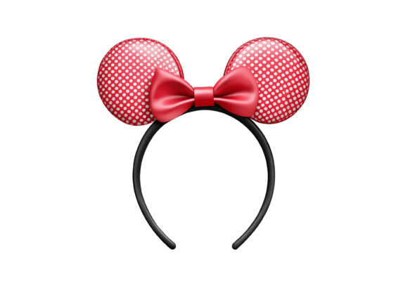 High-Quality 3D Mouse Ear Headband Png