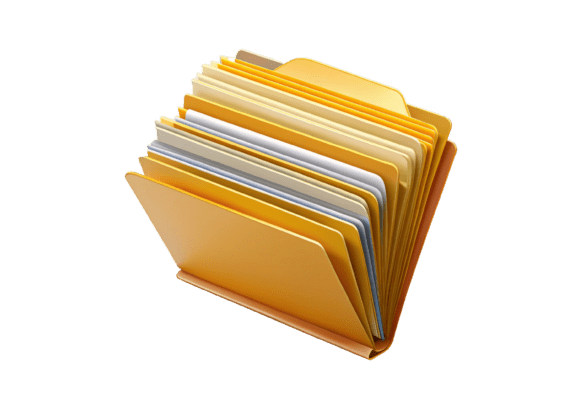 High-Quality 3D PNG Folder Icons for Designers