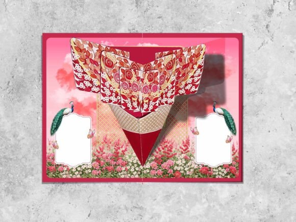 Unique 3D Pop Up Flower Bouquet Greeting Card