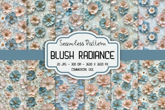 Unleash Creativity with 3D Floral Digital Papers