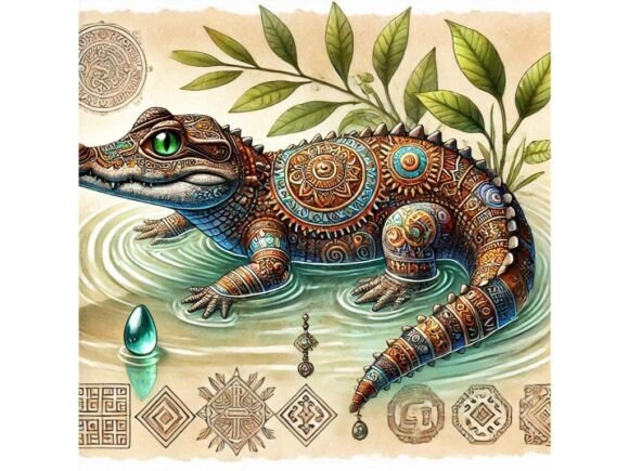 Unleashing Creativity with a 3D Crocodile Hatchling with Ancient De