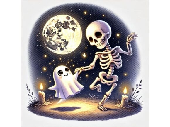 Unlocking Creativity with a 3D Friendly Skeleton Holding a Tiny